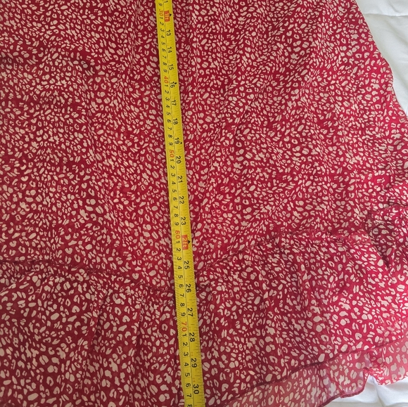 Melody Red and White Capri Midi Dress NWT - Picture 14 of 16